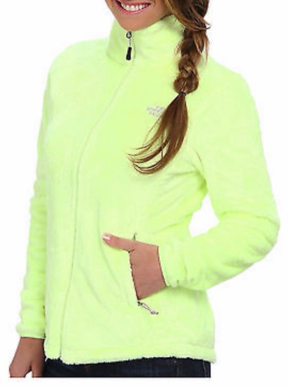 The North Face OSITO FLEECE JACKET RAVE GREEN Size S